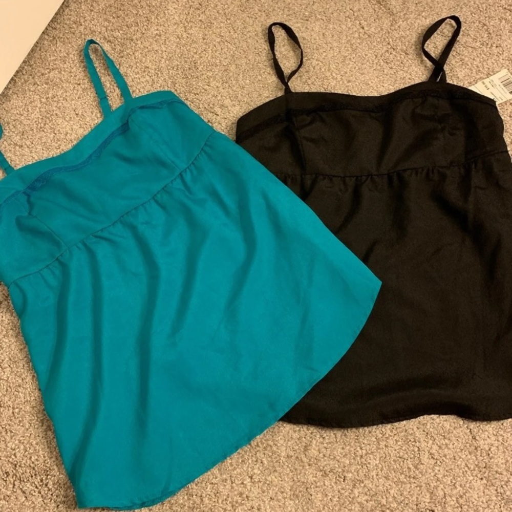Two New Tops with Lace Trim Detailing